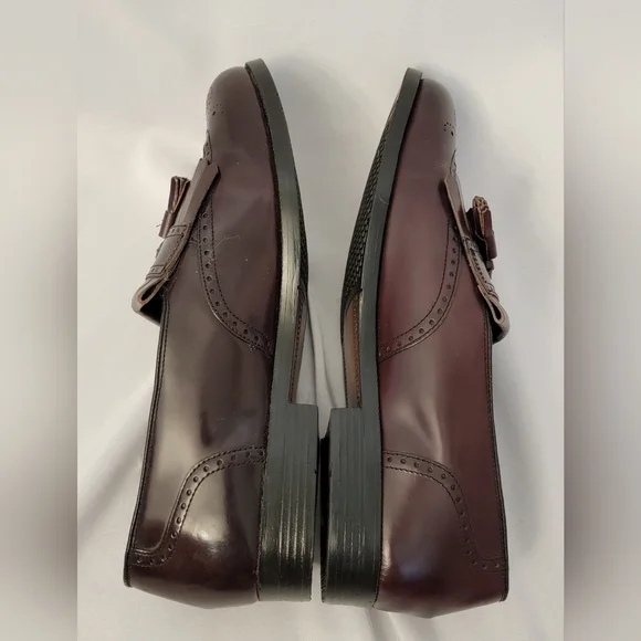 Nunn Bush Comfort Burgundy Tassel Loafers Size 12M - Picture 7 of 11